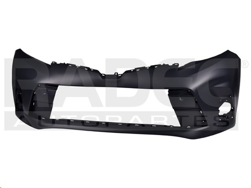 [203-3012-11] FASCIA DELANTERA TY SIENNA 18-20 P/PINTAR S/HOYO P/SENSOR