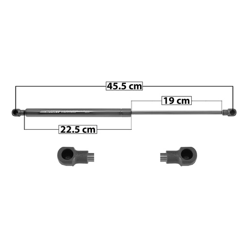 [004-2701-00] AMORTIGUADOR COFRE ST ALHAMBRA  VW SHARAN 96-09  45.5 22.5 19 ENTRADA TIPO 1 ENTRADA 2 TIPO 1 380 85.43 38.75 320 71.94 32.63 SPART SP-8104 Derecho/Izquierdo   
