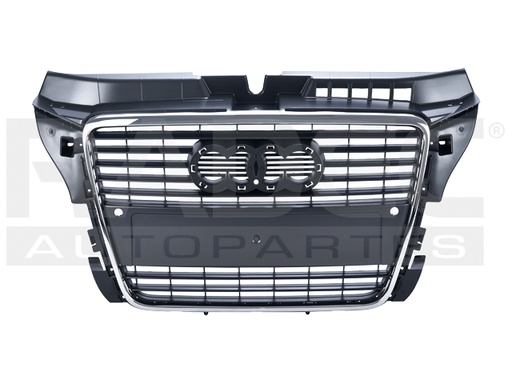 [204-0201-04] PARRILLA AD A3 09-12 F/CROMADO C/HOYO P/SENSOR