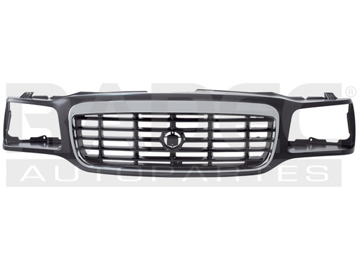[204-0502-00] PARRILLA CD ESCALADE 99-00 CROMADA C/LINEAS NEGRAS BASE V8 8CILINDROS 5.7L 5 PUERTAS