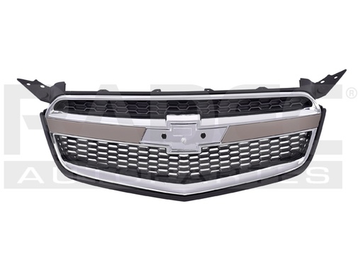 [204-0604-13] PARRILLA CV AVEO 17-18 C/MOLDURA CROMADA LS/LT/LTZ L4 4 CILINDROS 1.6L 4 PUERTAS