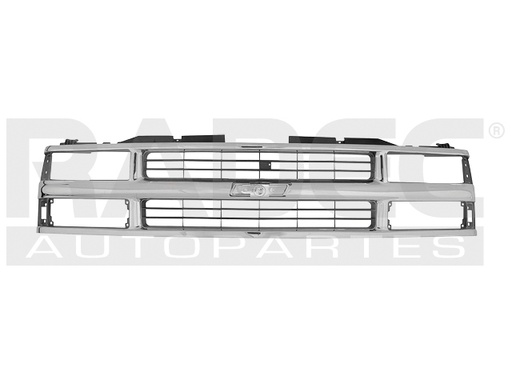 [204-0615-03] PARRILLA CV CHEYENNE/SUBURBAN 94-95 CROMADA REJILLA NEGRA