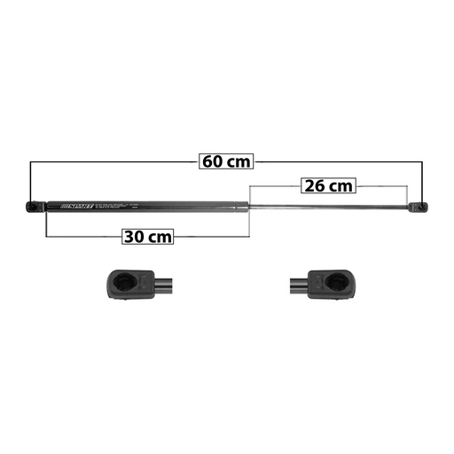 [004-3102-01] AMORTIGUADOR CAJUELA VW BEETLE 98-05  CAJUELA SIN SPOILER 60 30 26 ENTRADA TIPO 9 ENTRADA 2 TIPO 9 330 74.19 33.65 270 60.7 27.53 SPART SP-6130 Derecho/Izquierdo   