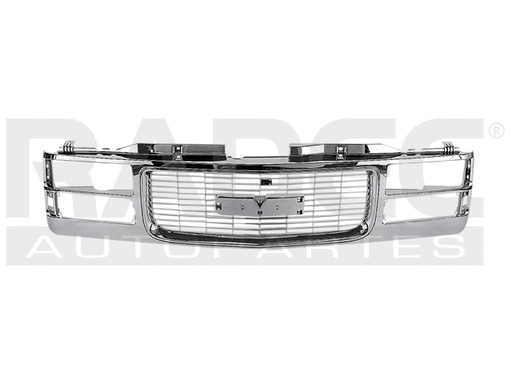 [204-0615-06] PARRILLA CV CHEYENNE 96-98/SIERRA 94-98/SUBURBAN 96-99 CROMADA COMPLETA