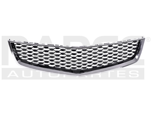 [204-0622-05] PARRILLA CV EQUINOX INFERIOR 10-15 NEGRA C/MOLDURA CROMADA L/LTZ/LS/LT