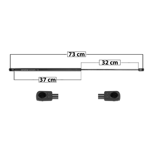 [004-3103-00] AMORTIGUADOR COFRE VW BORA 05-10/GOLF/GTI 07-09  73 ENTRADA TIPO 9 ENTRADA 2 TIPO 9 270 60.7 27.53 210 47.21 21.41 SPART 5246    