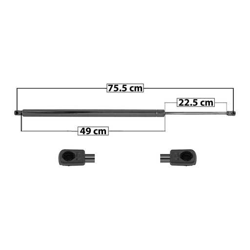 [004-3109-00] AMORTIGUADOR 5TA PUERTA VW EUROVAN 02-07/TRANSPORTER 03-08  75.5 49 22.5 ENTRADA TIPO 9 ENTRADA 2 TIPO 9 1050 236.06 107.07 1110 249.55 113.19 SPART 5204    