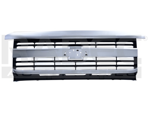 [204-0639-13] PARRILLA CV SILVERADO 16-18 CROMADA C/LINEAS NEGRAS 2500/LTZ/Z71 V8 8 CILINDROS 5.3L 2/4 PUERTAS