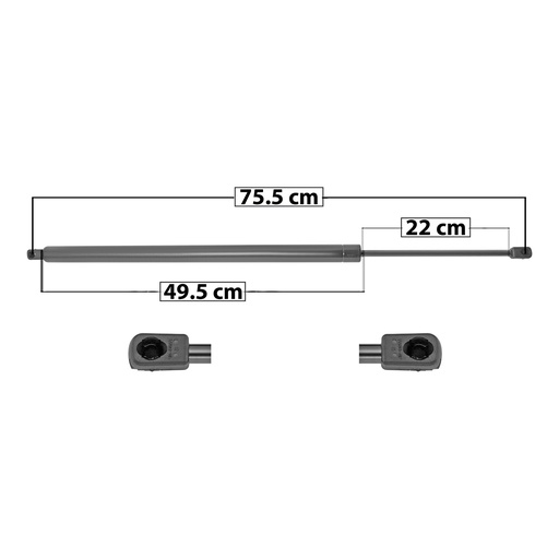 [004-3109-05] AMORTIGUADOR CAJUELA VW EUROVAN CARGO VAN 03-10  PARA PASAJEROS 75.5 49.5 22 ENTRADA TIPO 9 ENTRADA 2 TIPO 9 1000 224.82 101.98 940 211.33 95.86 SPART SP-5207 Derecho/Izquierdo   