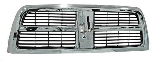 [204-0913-03] PARRILLA DG RAM 09-13 CROMADA C/LINEAS NEGRAS 2500/3500