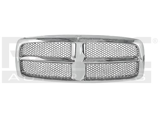 [204-0916-11] PARRILLA DG RAM 02-04 COMPLETA CROMADA C/PANAL NEGRO