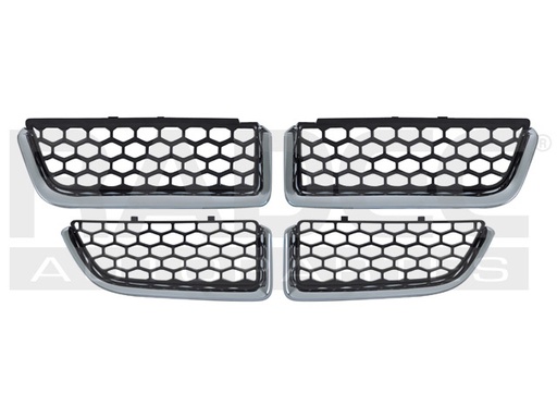 [204-0918-01] PARRILLA DG STRATUS 04-06 C/MOLD CROMADA 4 PIEZAS