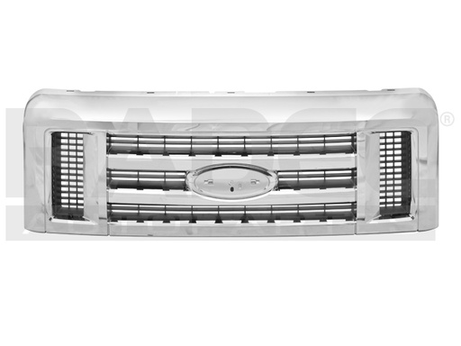 [204-1207-06] PARRILLA FD ECONOLINE 08-13 CROMADA
