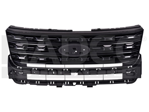 [204-1214-12] PARRILLA FD EXPLORER 16-17 C/MOLDURA GRIS