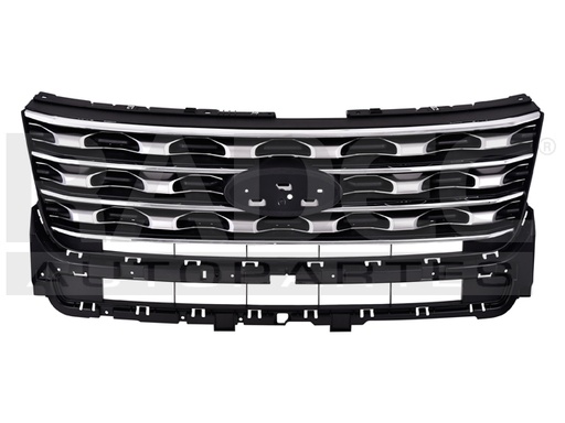 [204-1214-13] PARRILLA FD EXPLORER 16-17 GRIS C/MOLDURA CROMADA