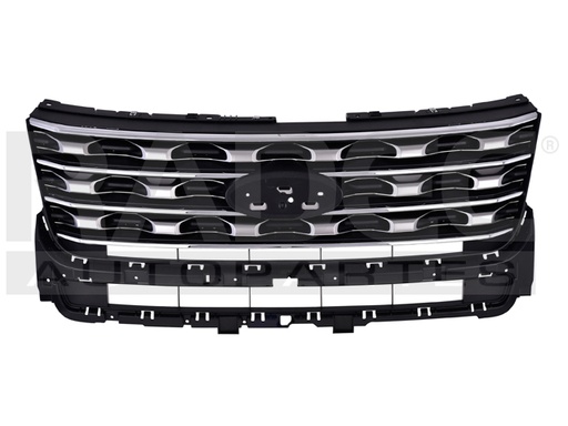 [204-1214-15] PARRILLA FD EXPLORER 16-17 PLATA C/MOLDURA CROMADA