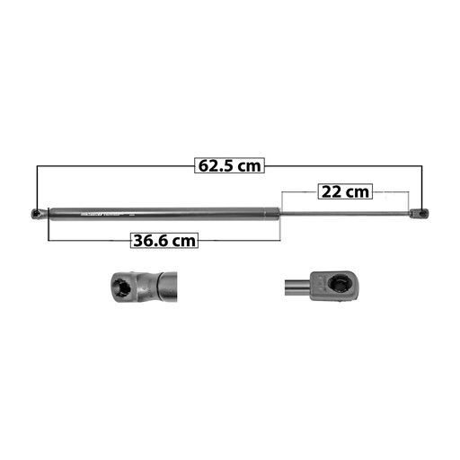 [004-3126-02] AMORTIGUADOR 5TA PUERTA VW TIGUAN  ST TARRACO 18-22  MANUAL 62.5 36.6 22 ENTRADA TIPO 9 ENTRADA 2 TIPO 9 640 143.87 65.26 700 157.36 71.38 SPART 5815 Derecho/Izquierdo   