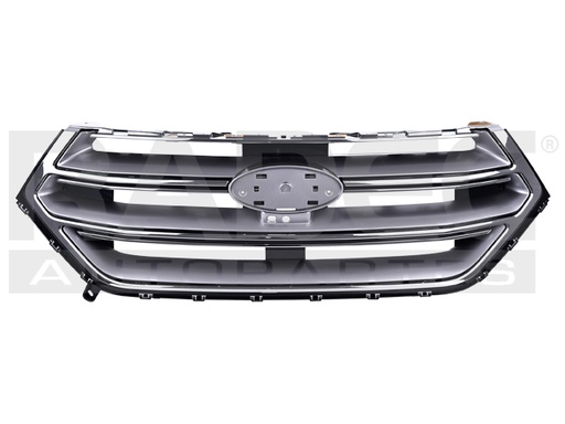[204-1242-05] PARRILLA FD EDGE 15-18 PLATEADA C/MOLDURAS CROMADAS C/HOYO P/CAMARA GRIS TITANIUM/SEL/SE