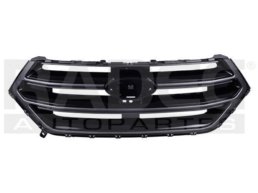 [204-1242-07] PARRILLA FD EDGE 15-18 NEGRA BRILLANTE C/MOLDURAS GRISES C/HOYO P/CAMARA SPORT