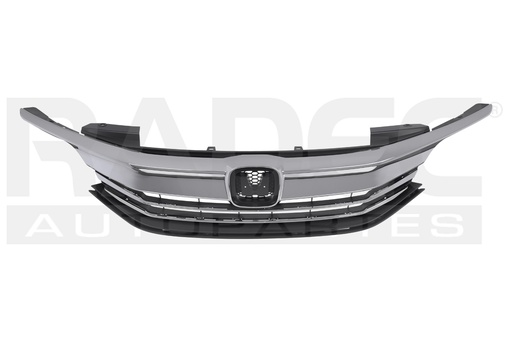 [204-1301-24] PARRILLA HD ACCORD 16-17 C/MOLDURA CROMADA LX/EX/EXL/SPORT/TOURING L4/V6 4/6 CILINDROS 2.4/3.5L 2/4 PUERTAS