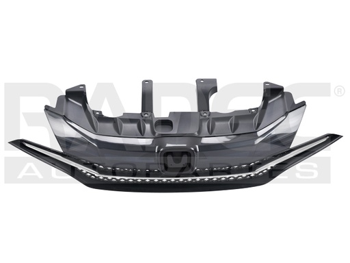 [204-1302-18] PARRILLA HD CIVIC 14-15 2 PUERTAS C/MOLDURA CROMADA