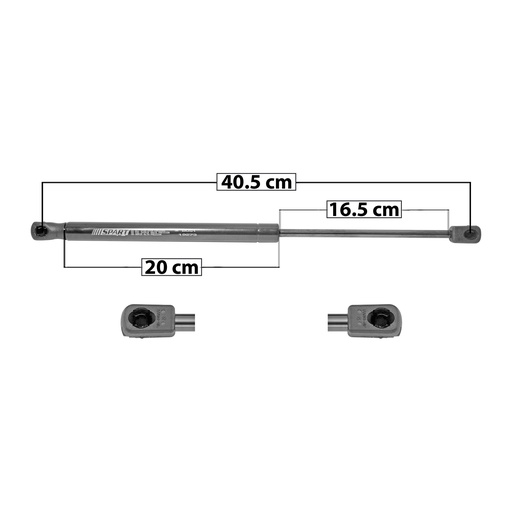 [004-9999-02] AMORTIGUADOR UNIVERSAL UN UNIVERSAL  300N 40.5 20 16.5 ENTRADA TIPO 9 ENTRADA 2 TIPO 9 360 87.44 39.66 300 67.44 30.59 SPART BUS1 Derecho/Izquierdo   