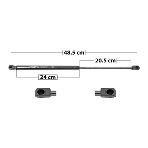 [004-9999-04] AMORTIGUADOR UNIVERSAL UN UNIVERSAL  500N 48.5 24 20.5 ENTRADA TIPO 0 ENTRADA 2 TIPO 0 560 132.4 60.06 500 112.4 50.98 SPART BUS3 Derecho/Izquierdo   