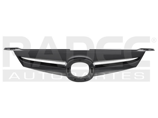 [204-1902-00] PARRILLA MZ 6 06-08 NEGRA C/MOLDURA CROMADA S/TURBO