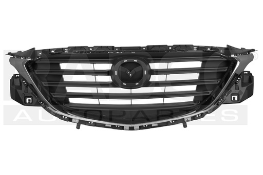 [204-1909-03] PARRILLA MZ CX9 16-20 NEGRA MATE F/CROMA