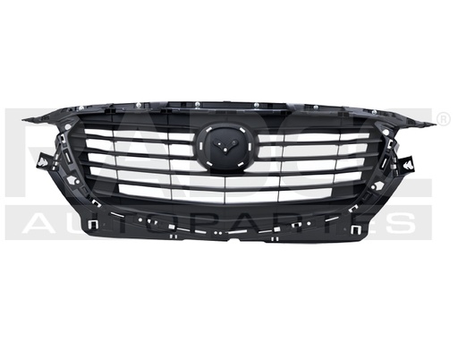 [204-1923-00] PARRILLA MZ CX3 16-18 NEGRA MATE S/MOLDURAS I/I SPORT/I GRAND TOURING L4 4 CILINDROS 2.0L 5 PUERTAS