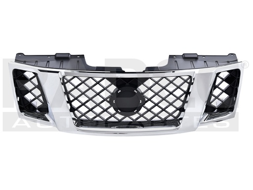 [204-2307-05] PARRILLA NS FRONTIER 05-08 CROMADA LE/S/SE/COMFORT/PREMIUM/LUXURY/NISMO OFF-ROAD/PRO-4X/DESERT RUNNER L4/V6 4/6 CILINDROS 2.4/2.5/4.0L 2/4 PUERTAS
