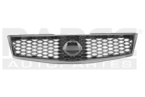 [204-2316-16] PARRILLA NS SENTRA 07-12 NEGRA BRILLANTE F/CROMADO SR/SPORT L4 4 CILINDROS 2.0/2.5L 4 PUERTAS