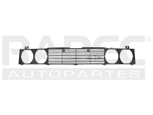 [204-2326-01] PARRILLA NS 720 81-83 NEGRA FARO REDONDO BASE/DELUXE L4 4 CILINDROS 2.0/2.2/2.4/2.5L 2 PUERTAS