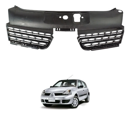 [204-2601-00] PARRILLA RN CLIO 02-06 (ARG) NEGRA MATE AUTHENTIQUE/DYNAMIC/EXPRESSION/INITIALE L4 4 CILINDROS 1.6L 5 PUERTAS