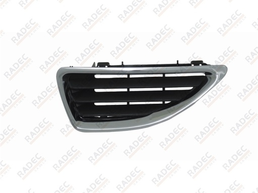 [204-2604-01] PARRILLA RN MEGANE 01-03 NEGRA FILO CROMADA IZQ