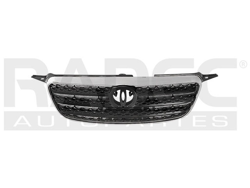 [204-3004-00] PARRILLA TY COROLLA 05-08 NEGRA C/MOLDURA CROMADA