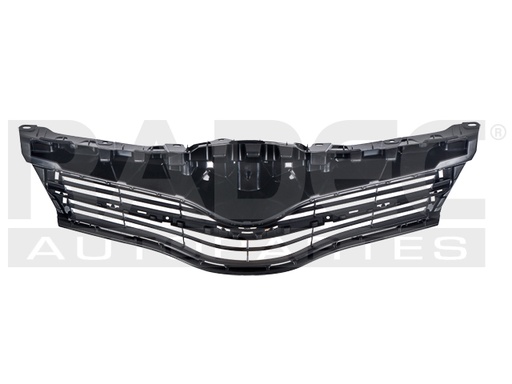 [204-3018-04] PARRILLA TY YARIS 12-14 NEGRA BRILLANTE S/MOLDURA CENTRAL CORE/PREMIUM L4 4 CILINDROS 1.5L 5 PUERTAS