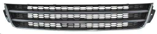 [204-3110-01] PARRILLA DEFENSA VW GOL CENTRAL 09-12 NEGRA C/MOLDURA CROMADA