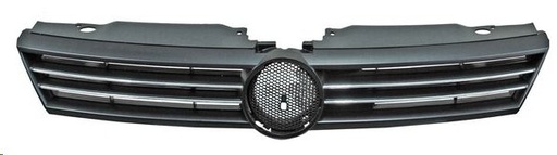 [204-3112-12] PARRILLA VW JETTA BICENTENARIO 11-14 NEGRA BRILLANTE F/CROMADO TDI/COMFORTLINE/HIGHLINE/SPORT/STYLE L4 4 CILINDROS 2.0L 4 PUERTAS