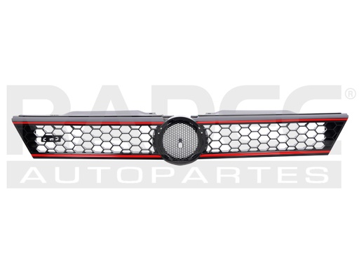 [204-3112-14] PARRILLA VW JETTA GLI 11-14 NEGRA BRILLANTE F/ROJO L4 4 CILINDROS 2.0L 4 PUERTAS
