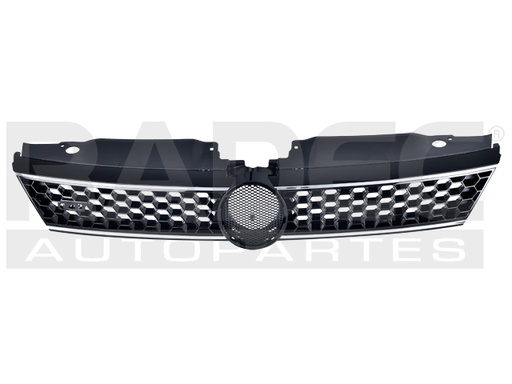 [204-3112-17] PARRILLA VW JETTA GLI 11-14 NEGRA BRILLANTE F/CROMADO L4 4 CILINDROS 2.0L 4 PUERTAS