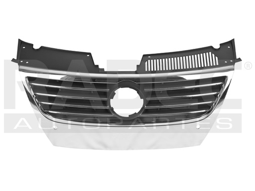 [204-3114-02] PARRILLA VW PASSAT 06-11 F/CROMADO C/HOYO P/SENSOR
