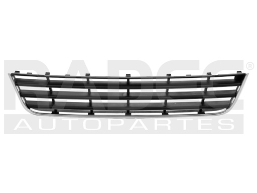 [204-3114-03] PARRILLA VW PASSAT 06-11 MARCO CROMADA REJILLA INTERIOR NEGRA S/HOYO P/SENSOR