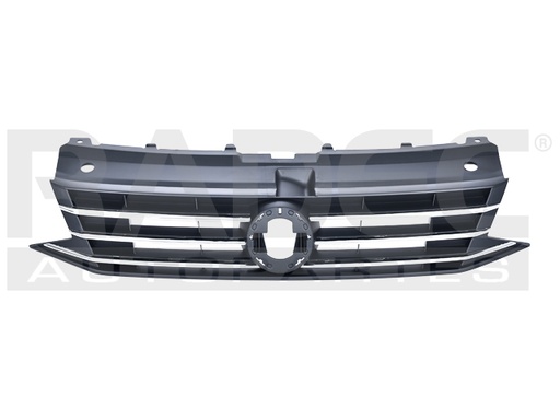 [204-3132-01] PARRILLA VW VENTO 16-20 F/CROMADO LINEA ANTERIOR COMFORTLINE/TDI COMFORTLINE/HIGHLINE/STARLINE L4 4 CILINDROS 1.5/1.6L 4 PUERTAS