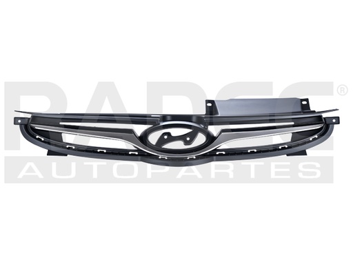 [204-3402-04] PARRILLA HY ELANTRA 14-16 NEGRA MATE C/MOLDURA CROMADA (U.S.A) SPORT 2.0L