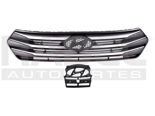 [204-3410-01] PARRILLA HY CRETA 17-18 C/MOLDURAS PLATEADAS GLS/GLS PREMIUM/LIMITED L4 4 CILINDROS 1.6L 5 PUERTAS