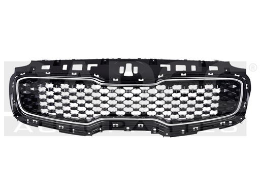 [204-3502-02] PARRILLA KI SPORTAGE 16-19 NEGRA BRILLANTE F/CROMAD0 EX L4 4 CILINDROS 2.0L 5 PUERTAS