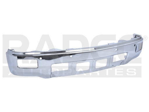 [206-0639-17] DEFENSA DELANTERA CV SILVERADO 1500/2500 14-15 2500 C/HOYO P/FARO C/SENSOR CROMADA