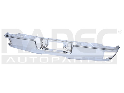 [206-0639-24] DEFENSA TRASERA CV SILVERADO 14-18 S/HOYO P/SENSOR S/HULES CROMADA 1500/2500/LS/LT/LTZ/Z71/SLE/DENALI/ALL-TERRAIN V6/V8 6/8 CILINDROS 4.3/5.3L 2/4 PUERTAS