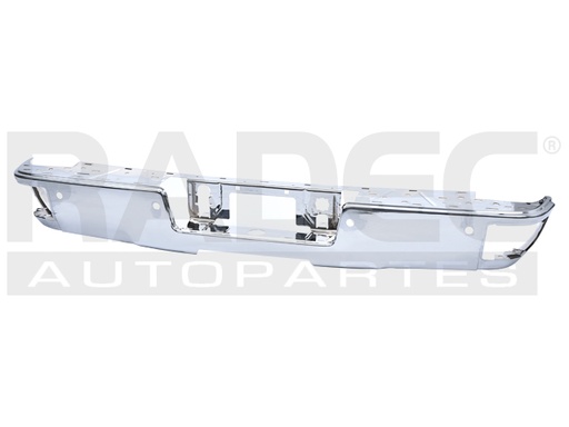 [206-0639-25] DEFENSA TRASERA CV SILVERADO 14-18 C/HOYO P/SENSOR S/HULES  CROMADA 1500/2500/LS/LT/LTZ/Z71/SLE/DENALI/ALL-TERRAIN V6/V8 6/8 CILINDROS 4.3/5.3L 2/4 PUERTAS